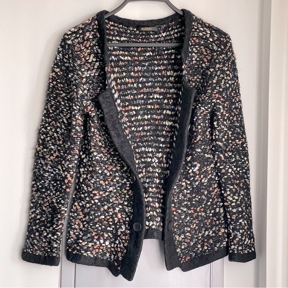 Radzoli Sweaters - RADZOLI Multicolor Textured Open Front Cardigan